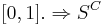 [0,1]. \Rightarrow S^C