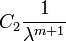 C_2\frac{1}{\lambda^{m+1}}