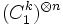 (C_1^k)^{\otimes n}