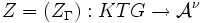 Z=(Z_\Gamma):KTG\to{\mathcal A}^\nu