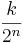 \frac{k}{2^n}