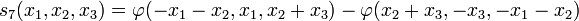s_7(x_1,x_2,x_3)=\varphi(-x_1-x_2,x_1,x_2+x_3)-\varphi(x_2+x_3,-x_3,-x_1-x_2)