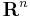{\mathbf R}^n