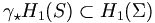 \gamma_\star H_1(S)\subset H_1(\Sigma)
