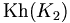 \operatorname{Kh}(K_2)